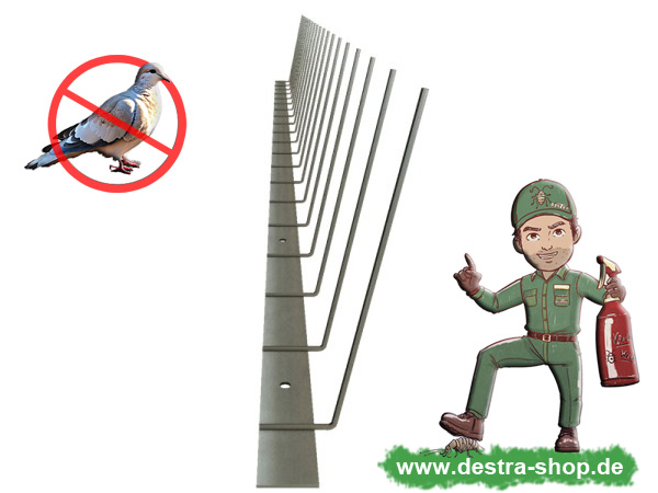 Professionelle Taubenspikes für Wände, Balken usw.